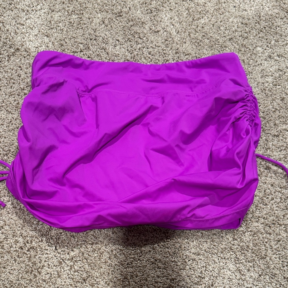 NWOT Kiava Bright Magenta Swim Skirt Cover-Up